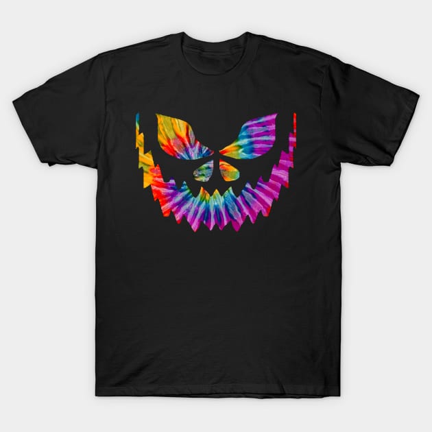 Psychedelic Pumpkin Grin T-Shirt by ARTWORKandBEYOND